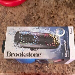 Brookstone Cyclone Blast Speaker — Black with Rainbow LED Accents